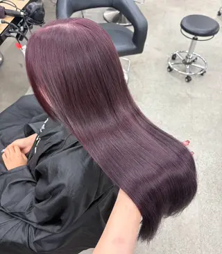ロング miku/ラベンダー 透明感カラー🪻❤︎のヘアスタイル