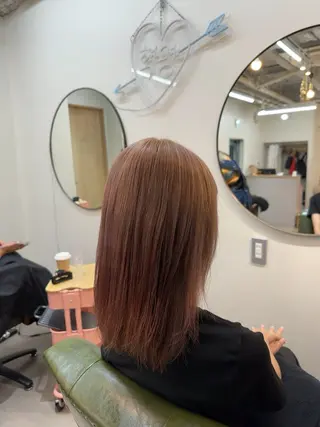 ミディアム 髪質改善カラー メテオ 晟之介のヘアスタイル