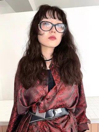 ロング パーマ 宮嶋 蓮のヘアスタイル