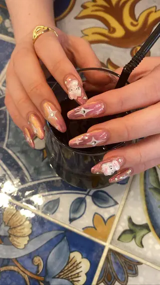 ロング カラー ネイル tetty nailsalonのネイルデザイン