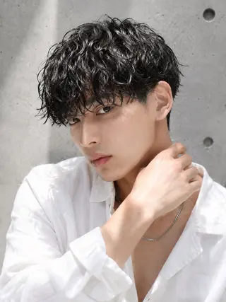 ショート パーマ メンズ 田村和範/似合わせ カラー/髪質改善のヘアスタイル