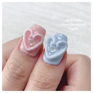 ミディアム ネイル 🐾enen style 🐾のネイルデザイン