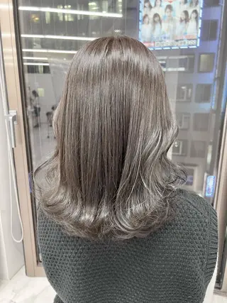 ロング カラー パーマ ヘアアレンジ メンズ キッズ ネイル マツエク・マツパ アイブロウ 上品＆韓国風 🥀海心🥀のヘアスタイル