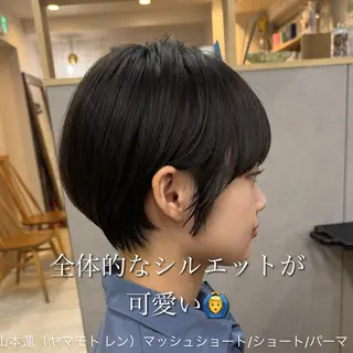 ショート レイヤー/ショート/ 透明感/銀座/れんのヘアスタイル