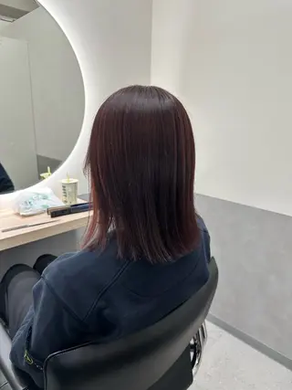 ミディアム カラー ヘアアレンジ ダブルカラー｜ なおき｜池袋美容師のヘアスタイル