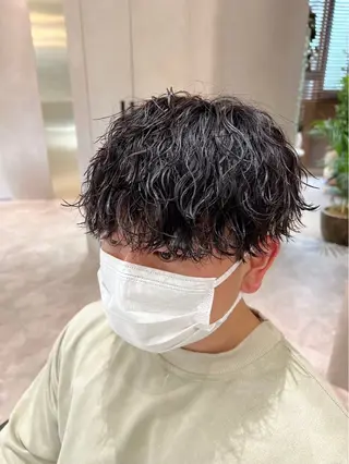 パーマ メンズ ブリーチ/パーマ特化 片平和寿のヘアスタイル