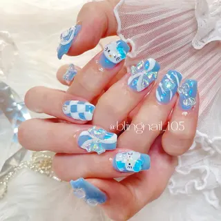 ネイル 24時まで❤︎韓国、 ワンホンネイルのネイルデザイン