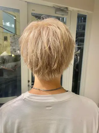 カラー メンズ ハイトーン×似合わせ 🌱中川慎之介のヘアスタイル