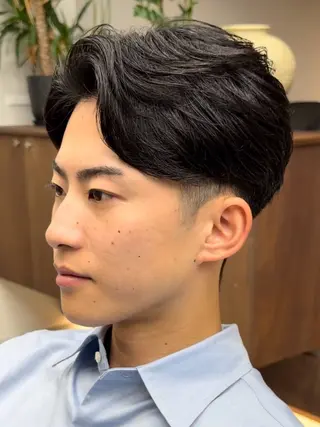 ショート パーマ メンズ メンズパーマ/矢場町 /NODE 下村透依のヘアスタイル