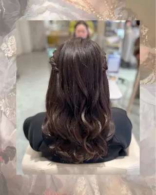 ロング ヘアアレンジ ꧁꒰ঌ奈菜美໒꒱꧂ 箕面美容室のヘアスタイル