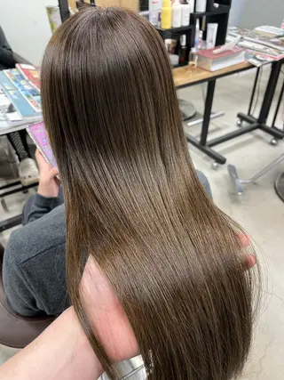セミロング 中村 靖彬のヘアスタイル
