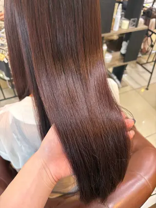 ミディアム カラー eMuエミュ‪ ¨̮⃝ayakaのヘアスタイル