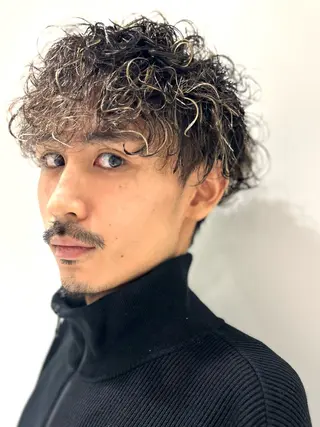 パーマ メンズ 骨格補正カット✂︎ 🌟菅野陽介🌟のヘアスタイル