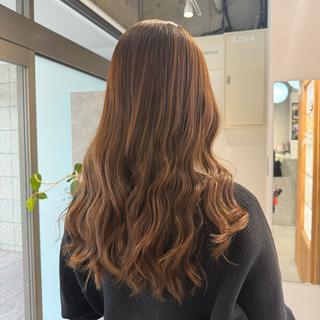 セミロング mito/ブリーチ/ カラー꒰ᐢ. .ᐢ꒱のヘアスタイル
