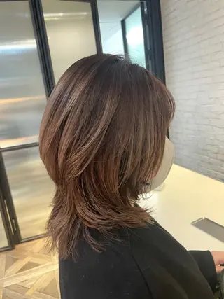 ミディアム カラー ご新規様限定 透明感カラーKANAのヘアスタイル
