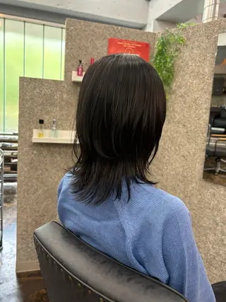 セミロング ann/ 京都美容室のヘアスタイル