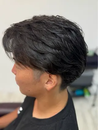 パーマ メンズ 二宮 真愛のヘアスタイル