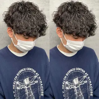 パーマ メンズ Lit.富士 久保田風太のヘアスタイル