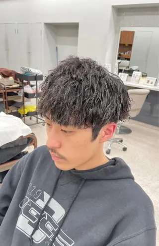 パーマ メンズ 京都河原町 メンズパーマ助川龍哉のヘアスタイル
