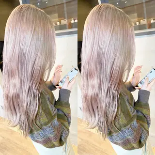 ロング カラー yoriダブルカラー 代表すがわらのヘアスタイル