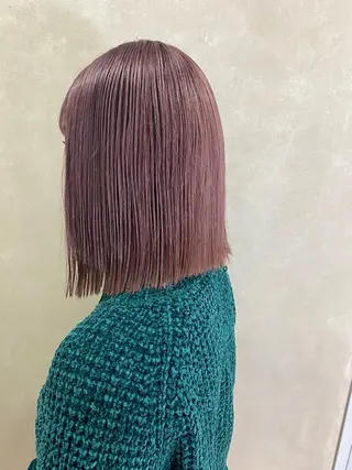 ミディアム カラー ヘアアレンジ lani ブリーチ /ダブルカラーのヘアスタイル