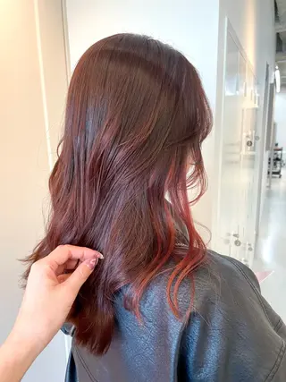 セミロング カラー 西村 真夜のヘアスタイル