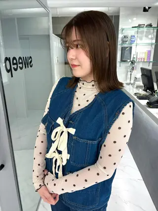 ミディアム カラー Miyu🎀レイヤー ／透明感カラー🪽のヘアスタイル