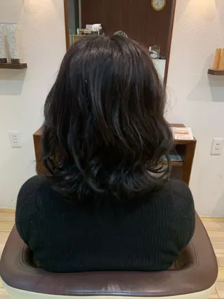 ミディアム 脇坂 誠也のヘアスタイル
