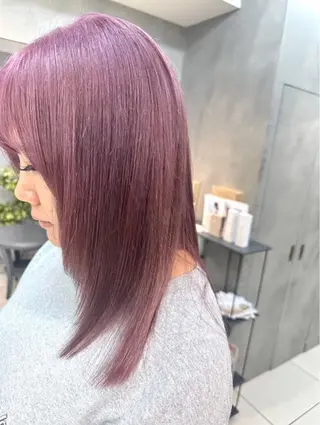 ロング 絶対綺麗な暖色カラー 🎯あります✨増渕✨のヘアスタイル