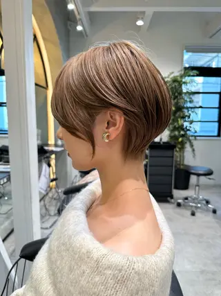 ショート 縮毛矯正/レイヤー taiga🧡のヘアスタイル