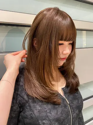 セミロング カラー mai / linoah˚✧のヘアスタイル