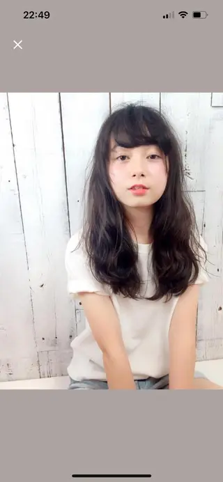 ロング リベイルけんた モデル募集のヘアスタイル