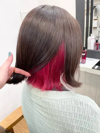 ミディアム 青木 優歩のヘアスタイル