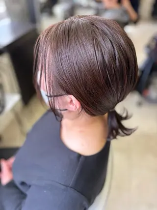 ミディアム カラー むとう ひろみのヘアスタイル