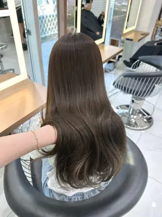 ロング カラー ヘアアレンジ 柳堀 日菜のマツエク・マツパデザイン