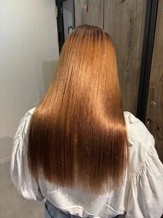 ロング カラー ✨髪質改善カラー✨ ストレート☔脇田のヘアスタイル