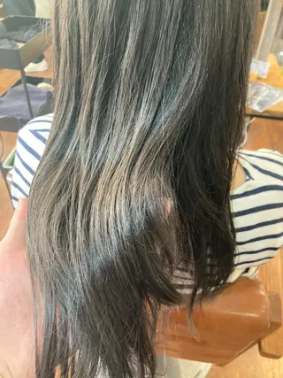 セミロング カラー 縮毛矯正&髪質改善 ⭐️OGUのヘアスタイル