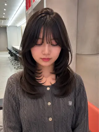 セミロング 🦋韓国風レイヤー/ 艶髪矯正🦋凛太郎のヘアスタイル