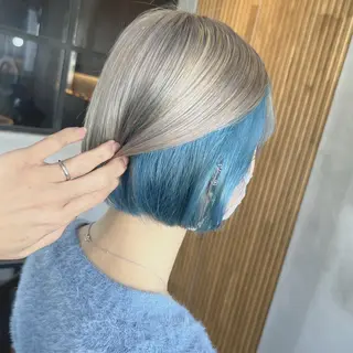 ショート カラー ブリーチなしWカラー メンズカット✨ワタベのヘアスタイル