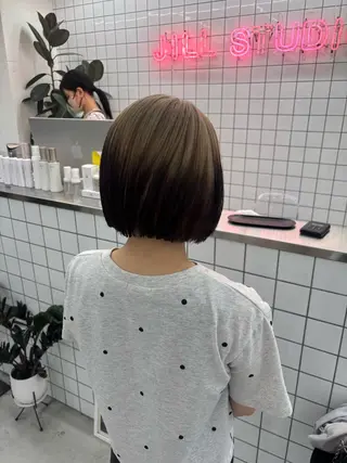 ミディアム カラー ヘアアレンジ 夕羽夢🍓矢場/ JILLSTUDIOのヘアスタイル