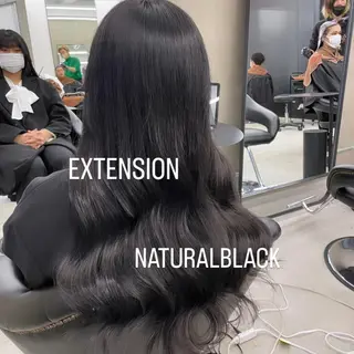 ロング カラー エクステ🩵ブリーチ 韓国ヘア🩵KAEのヘアスタイル