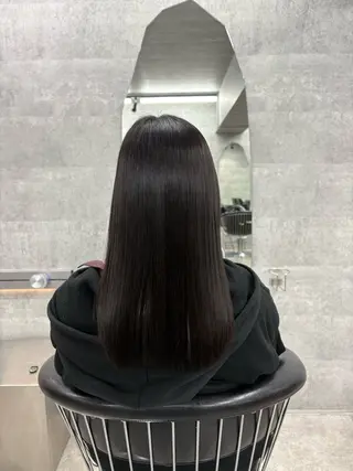 セミロング Riho/髪質改善/ 透明感カラー🥣🤍のヘアスタイル