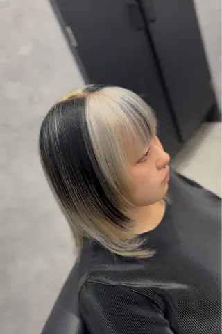 ミディアム カラー はやと【エクステ ×ブリーチ特化】のヘアスタイル