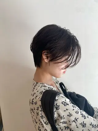 ショート パーマ ブリーチなし/暖色/ 透明感/なおやのヘアスタイル