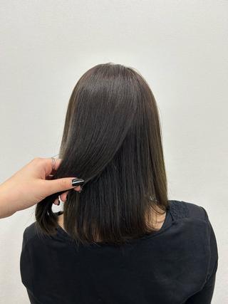 ロング カラー 酸性ストレート/ ボブ/暖色/リコのヘアスタイル