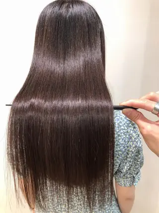 ロング コテ巻き風パーマ/ 店長/河島恭平のヘアスタイル