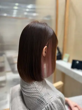 セミロング カラー 🦉静かに過ごしたい 方、個室席🦉タナカのヘアスタイル