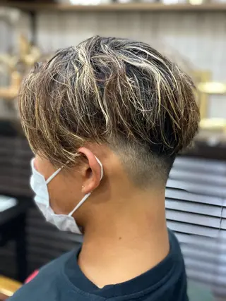 ショート パーマ メンズ 勝河 怜楊のヘアスタイル