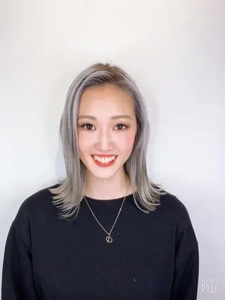ミディアム _WHITE上本町 上本町店のヘアスタイル