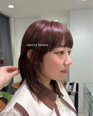 ミディアム カラー 🎀Wカラー/ピンク /ベージュ🎀ゆらのヘアスタイル